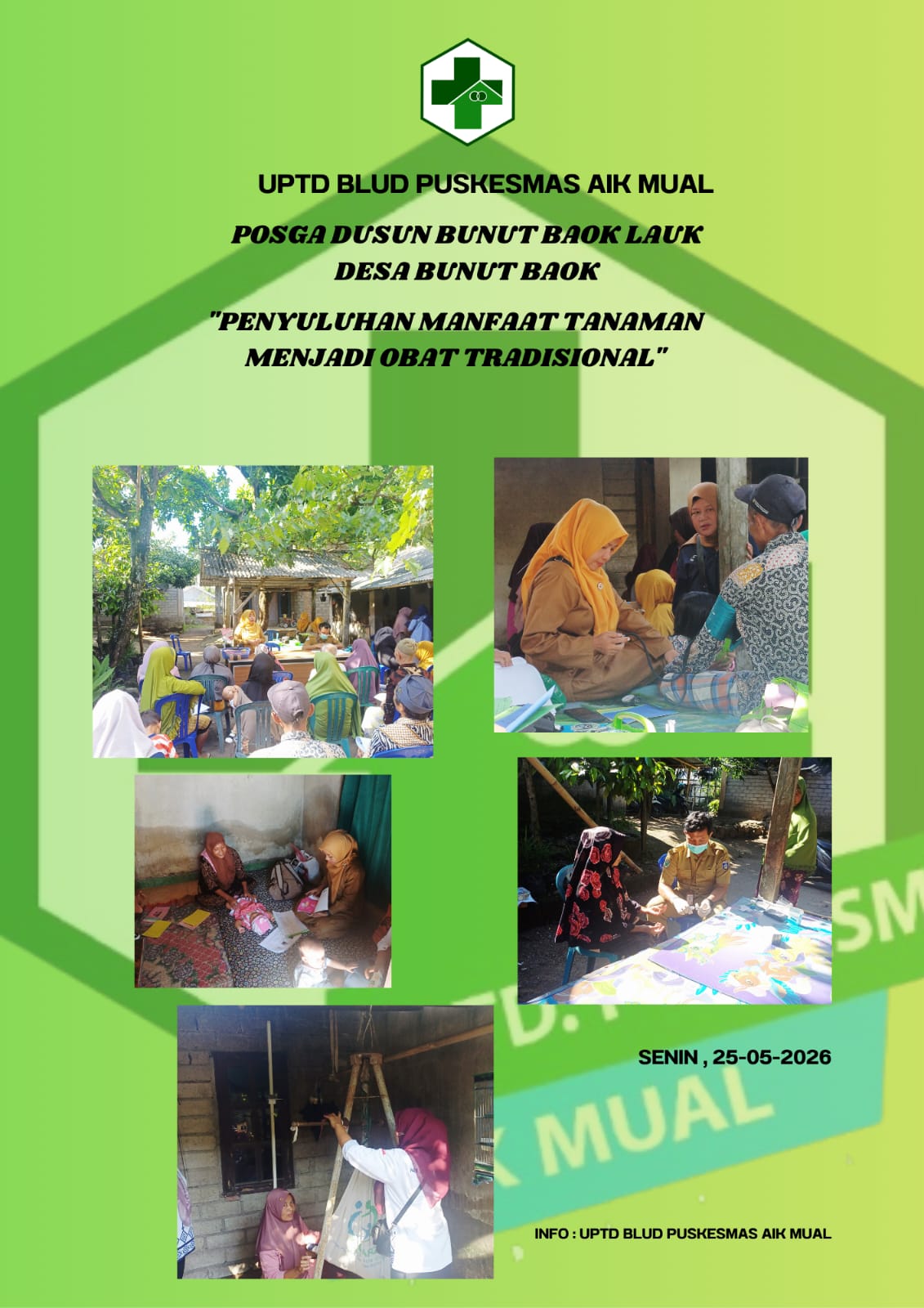 Sosialisasi BATRA dan Penggunaan Obat Tradisional di Puskesmas Aikmual