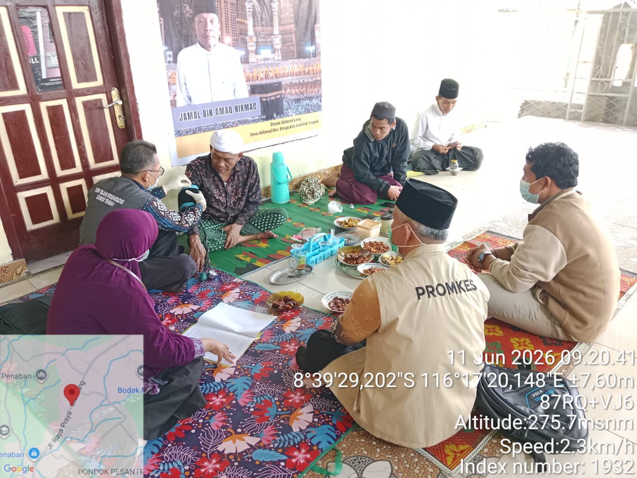 pemantauan kesehatan jemaah haji pasca kepulangan dari Tanah Suci melalui Kartu Kewaspadaan Kesehatan Jemaah Haji (K3JH).